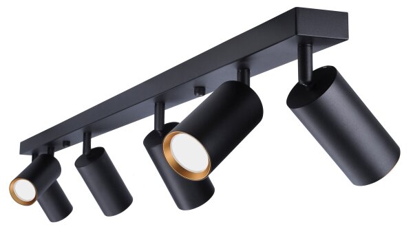Brilagi - Bodové svítidlo SELE 6xGU10/30W/230V černá/zlatá