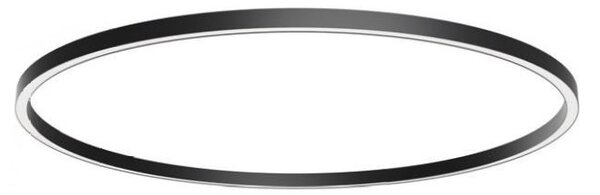 Arelux AM05WW SBK Xambit, černé stropní/závěsné kruhové svítidlo, 120W LED 3000K, prům. 204cm