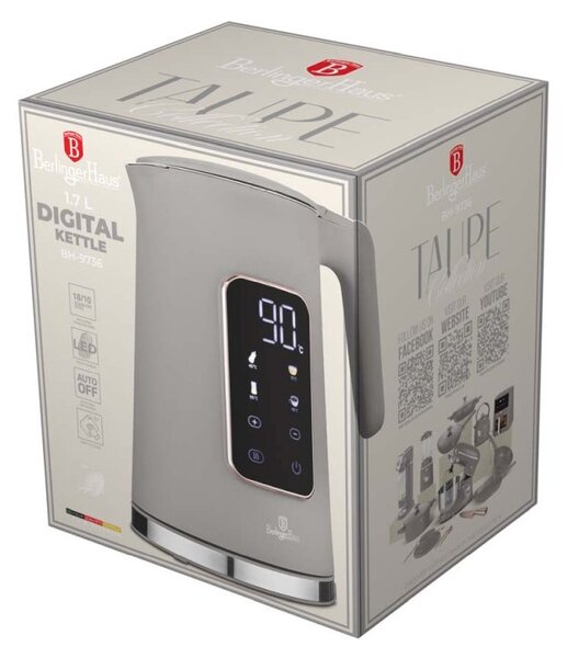 Rychlovarná konvice s regulací teploty digitální 1,7 l Taupe Collection