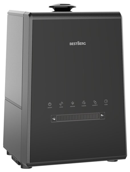 Plazmový zvlhčovač vzduchu s ionizátorem BestBerg BBAH-11B / 110 W / 5,3 l / 450 ml/h / černá