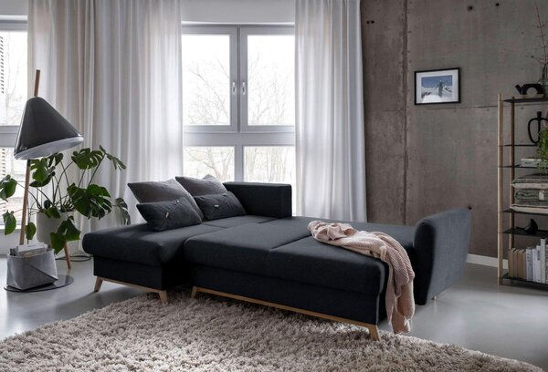 ROHOVÁ SEDAČKA, textil, tmavě šedá MID.YOU - Sedací soupravy, Online Only