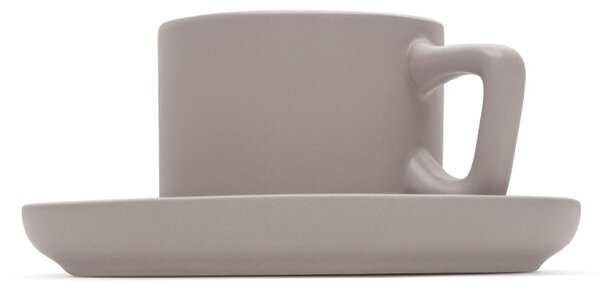 Sada hrnků na espresso s podšálkem 8 ks 100 ml Taupe Collection