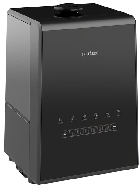 Plazmový zvlhčovač vzduchu s ionizátorem BestBerg BBAH-11B / 110 W / 5,3 l / 450 ml/h / černá