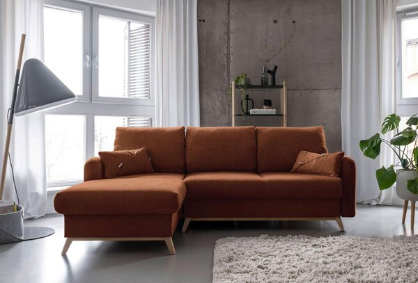 ROHOVÁ SEDAČKA, textil, terracotta MID.YOU - Sedací soupravy, Online Only