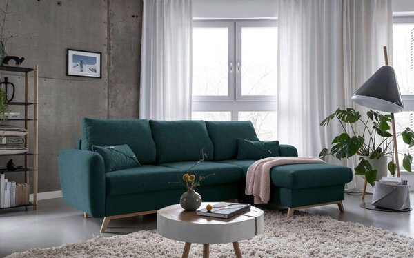 ROHOVÁ SEDAČKA, textil, tyrkysová MID.YOU - Sedací soupravy, Online Only