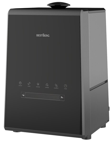 Plazmový zvlhčovač vzduchu s ionizátorem BestBerg BBAH-11B / 110 W / 5,3 l / 450 ml/h / černá