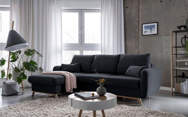 ROHOVÁ SEDAČKA, textil, tmavě šedá MID.YOU - Sedací soupravy, Online Only