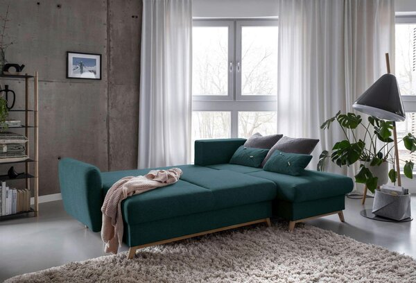 ROHOVÁ SEDAČKA, textil, tyrkysová MID.YOU - Sedací soupravy, Online Only