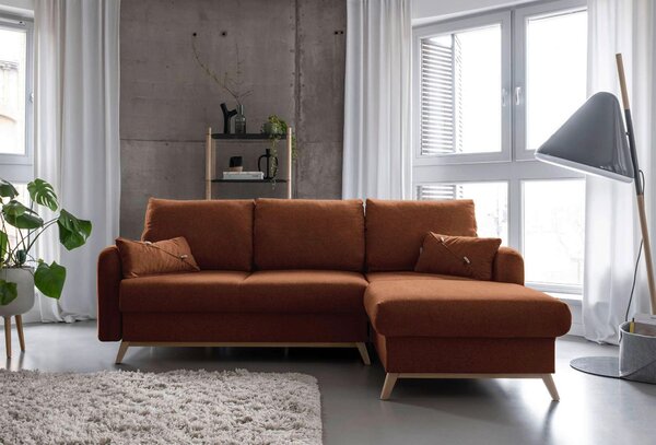 ROHOVÁ SEDAČKA, textil, terracotta MID.YOU - Sedací soupravy, Online Only