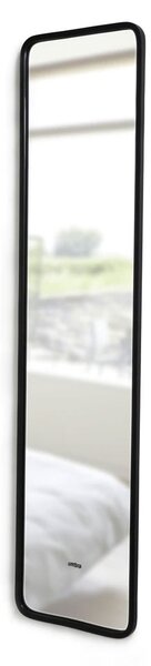 Stojací zrcadlo v černém ramu Umbra Hub Leaning 157 cm | černé