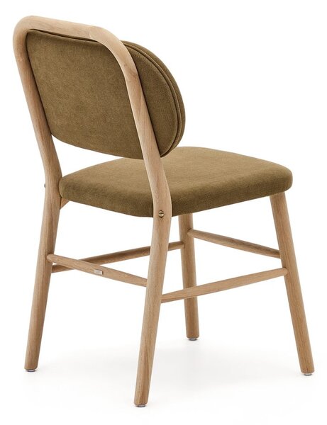 Khaki jídelní židle v sadě 2 ks Helda – Kave Home