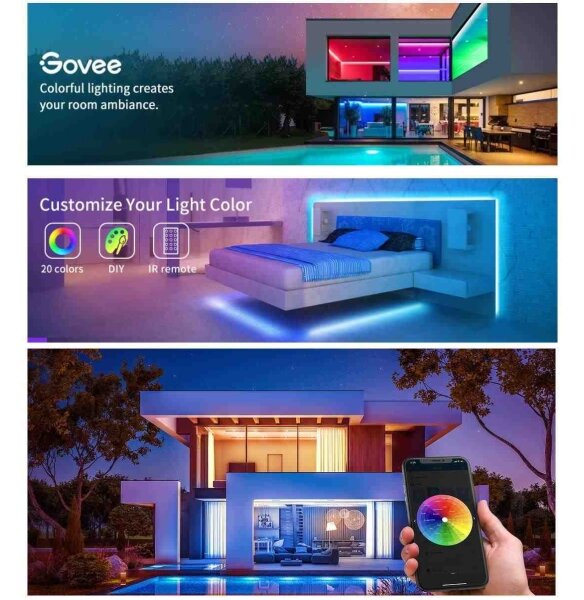 Govee - Wi-Fi RGB Smart LED pásek 5m