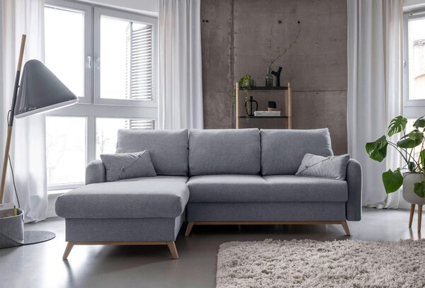 ROHOVÁ SEDAČKA, textil, světle šedá MID.YOU - Sedací soupravy, Online Only