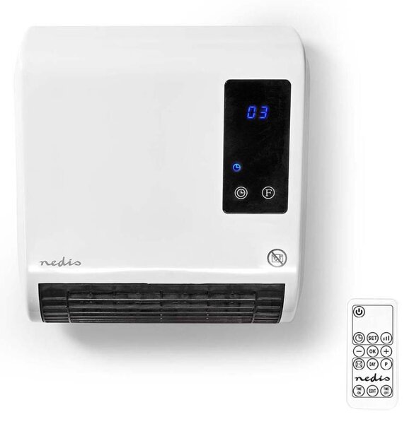 Nedis HTBA20WT - Ohřívač s LED displejem a termostatem 2000W/230V IP22 + DO