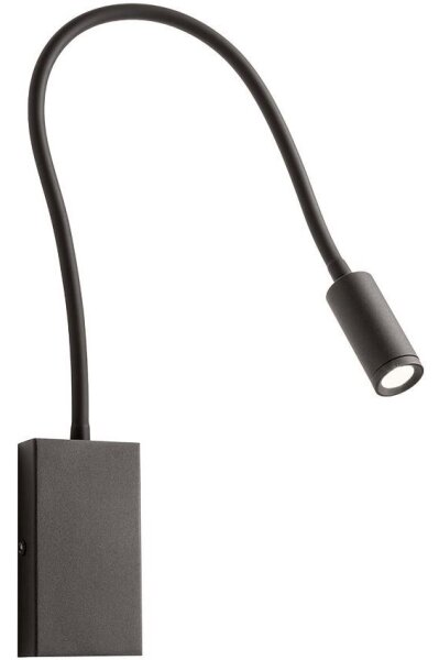 Redo 01-2755 - LED Flexibilní lampička WALLIE LED/3W/230V USB CRI 90 černá