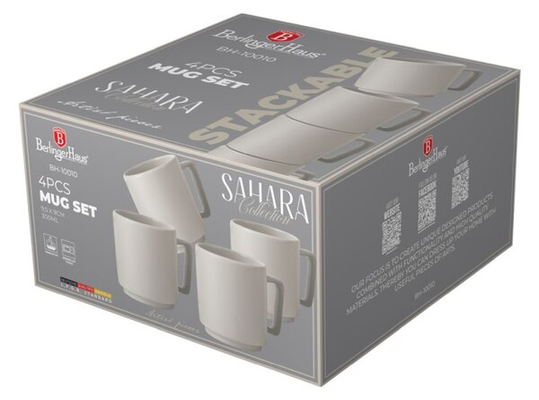 Sada hrnků 4 ks 300 ml Sahara Collection