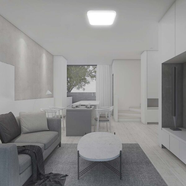 LED Koupelnové stropní svítidlo se senzorem LED/18W/230V 4000K IP44 bílá