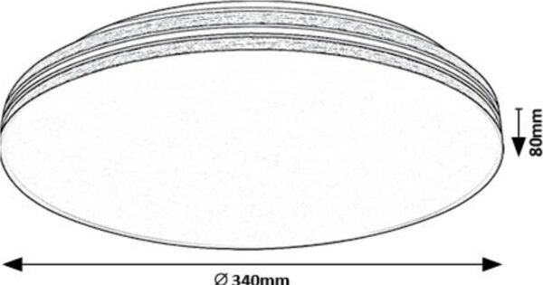 Rabalux 71175 - LED Stropní svítidlo OSCAR LED/18W/230V 4000K pr. 34 cm
