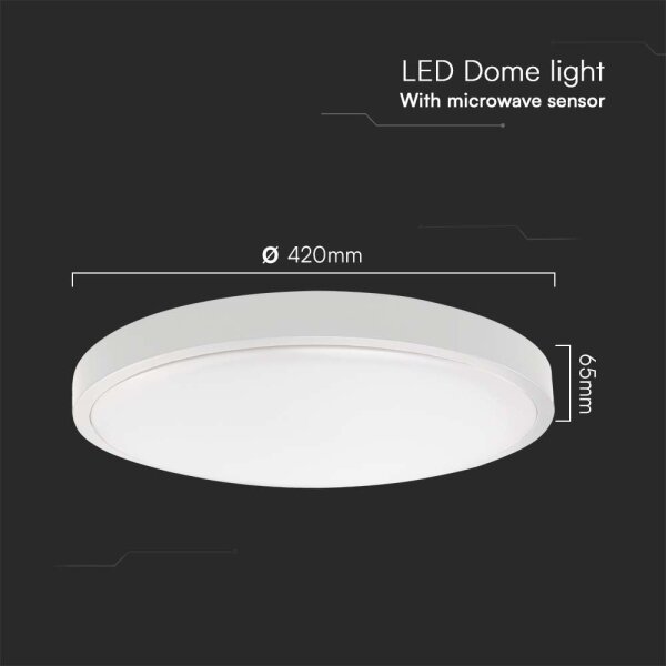 LED Koupelnové stropní svítidlo se senzorem LED/36W/230V 4000K IP44 bílá