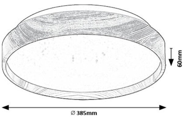 Rabalux 71144 - LED Stropní svítidlo LEANA LED/24W/230V 3000K pr. 38 cm