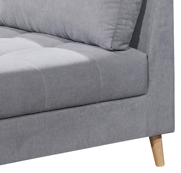 ROHOVÁ SEDAČKA, textil, kompozitní dřevo, světle šedá MID.YOU - Sedací soupravy, Online Only