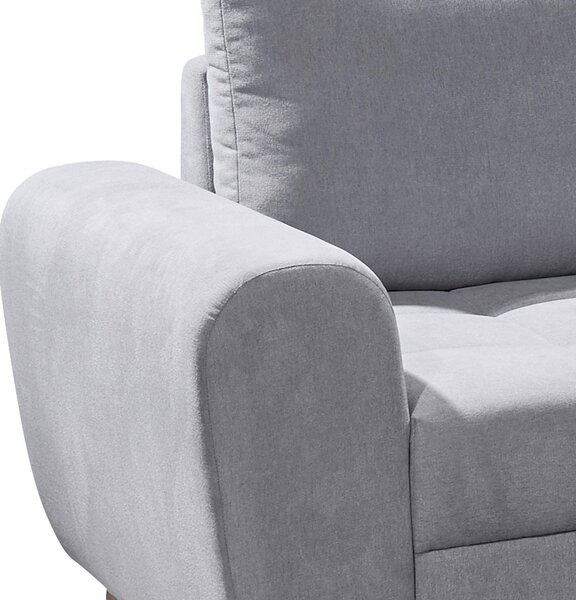 ROHOVÁ SEDAČKA, textil, kompozitní dřevo, světle šedá MID.YOU - Sedací soupravy, Online Only