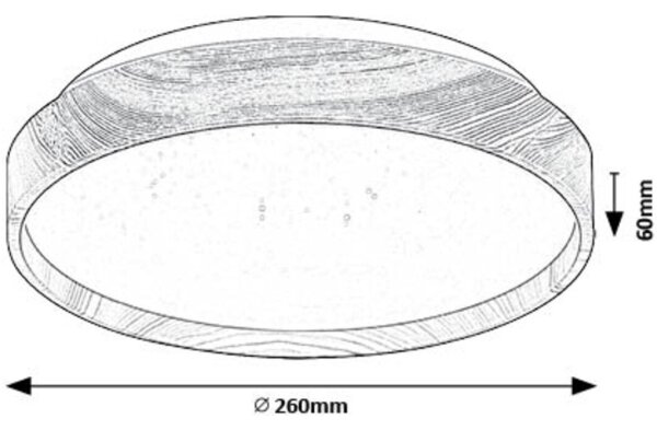Rabalux 71143 - LED Stropní svítidlo LEANA LED/12W/230V 3000K pr. 26 cm