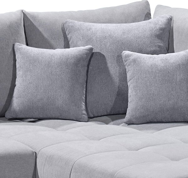 ROHOVÁ SEDAČKA, textil, kompozitní dřevo, světle šedá MID.YOU - Sedací soupravy, Online Only