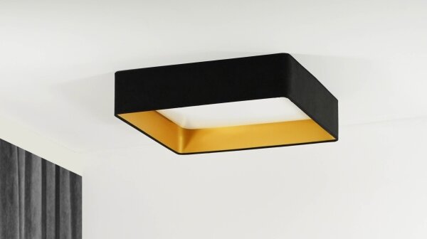 Brilagi-LED Stmívatelné svítidlo VELVET SQUARE LED/36W/230V Wi-Fi Tuya+DO černá
