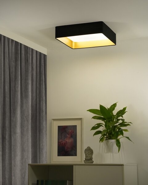 Brilagi-LED Stmívatelné svítidlo VELVET SQUARE LED/36W/230V Wi-Fi Tuya+DO černá