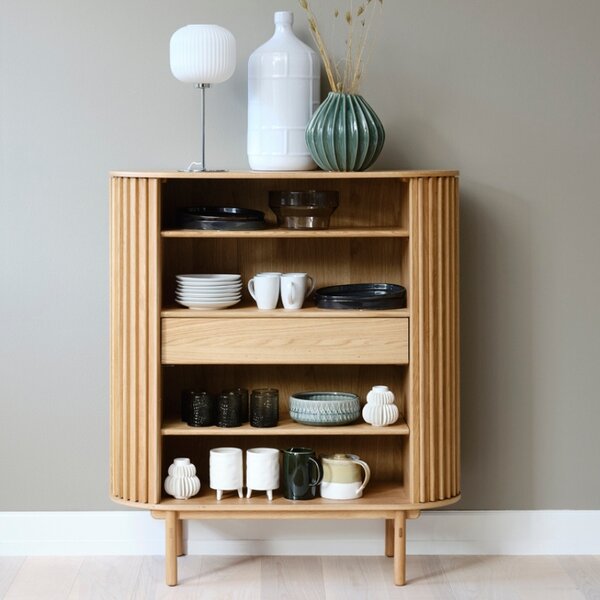 Unique Furniture Dubová komoda Carno 110 x 40 cm