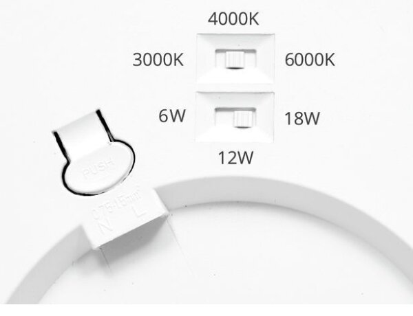 Ecolite WPCB2-18W/BI - LED Panel LEXA LED/6/12/18W/230V bílá