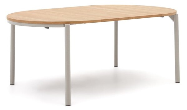 Kulatý rozkládací jídelní stůl v dekoru dubu ø 120 cm Montuiri – Kave Home