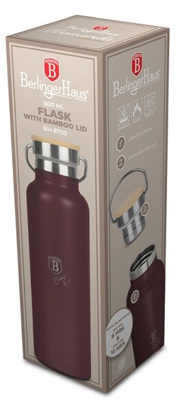 Termoska lahev s dvojitou stěnou nerez 0,6 l Leonardo Collection