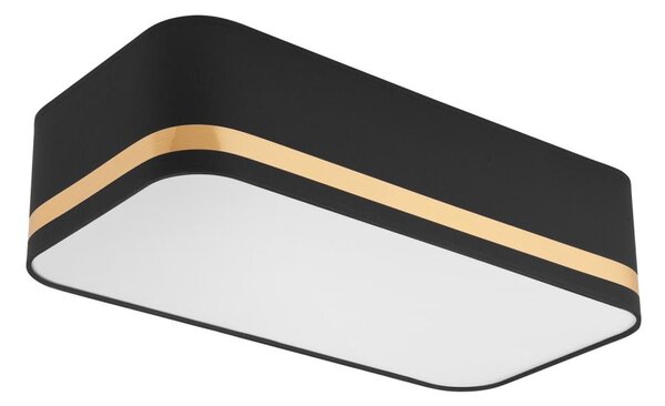 Stropní svítidlo SIRJA SQUARE STRIPE 2xE27/15W/230V černá/zlatá