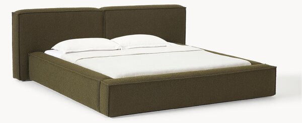 Čalouněná bouclé postel Lennon