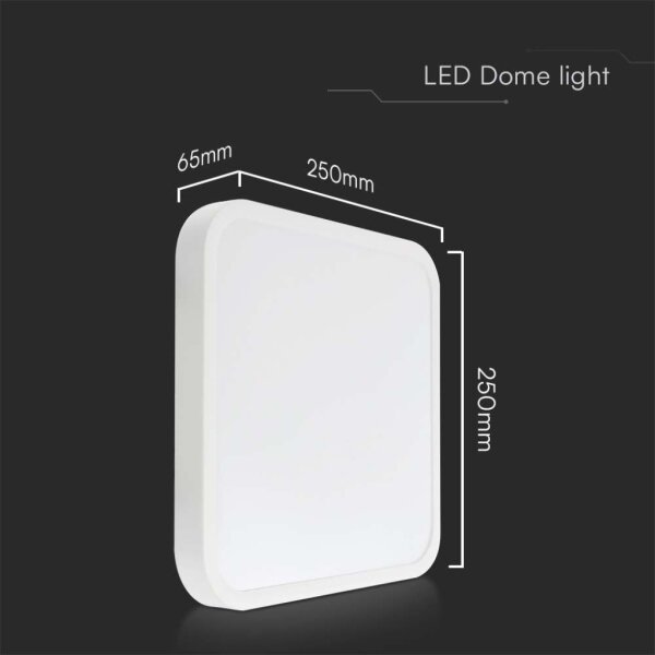 LED Koupelnové stropní svítidlo LED/18W/230V 4000K IP44 25x25 cm bílá