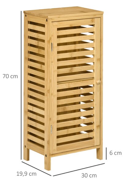KLEANKIN Koupelnová skříňka s žaluziovými dvířky 30 x 20 x 70 cm