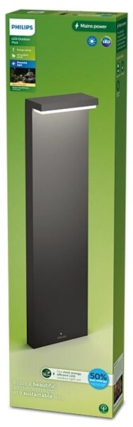 Philips - LED Venkovní lampa BUSTAN LED/3,8W/230V 77 cm IP44