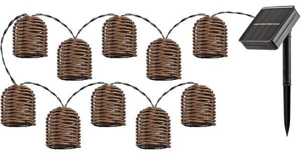Rabalux 77047 - LED Solární řetěz RUPIT 10xLED/0,6W/1,2V IP44