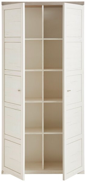 SKŘÍŇ NA ŠANONY, šedá, bílá, 100,8/209,2/43 cm Hom`in - Regály na šanony