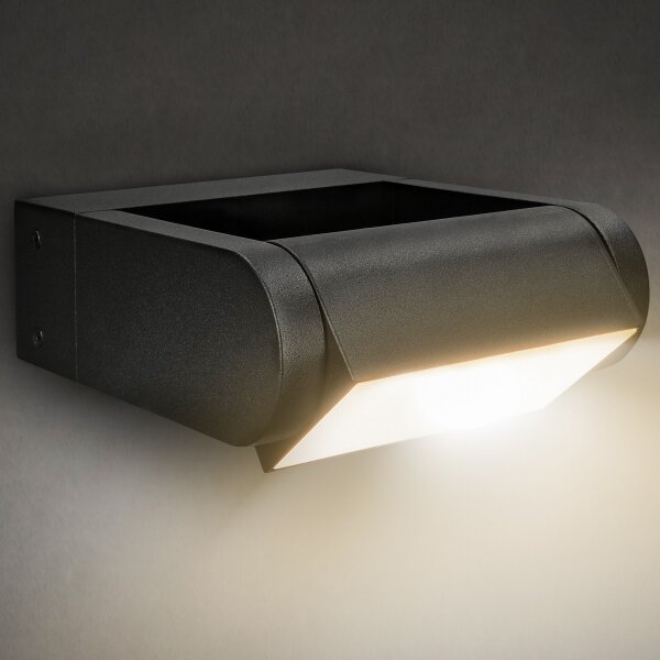 Brilagi - LED Venkovní nástěnné svítidlo CROTONE LED/7W/230V černá IP54