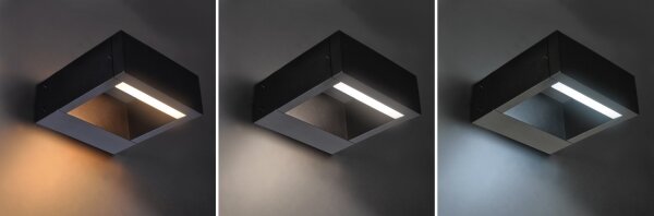 Brilagi - LED Venkovní svítidlo RAGUSA LED/7W/230V 3000/4000/6000K černá IP54