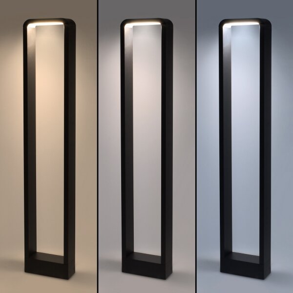 Brilagi - LED Venkovní lampa BARI LED/7W/230V 3000/4000/6000K černá IP54 80 cm