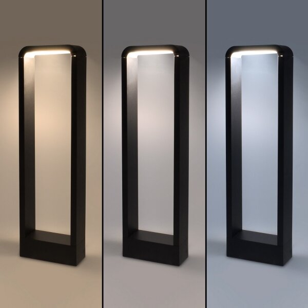 Brilagi - LED Venkovní lampa BARI LED/7W/230V 3000/4000/6000K černá IP54 50 cm