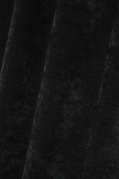 Sametový závěs na kroužcích MANCHESTER, 140 x 260 cm, černý