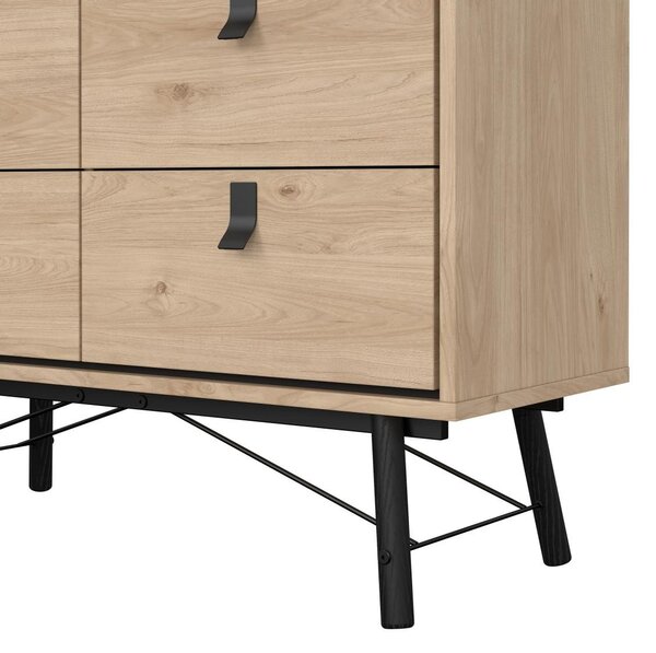 Tvilum Komoda Rainy 102 cm se zásuvkami hickory Jacson