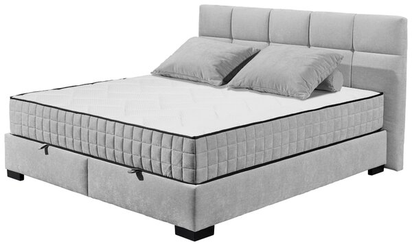 AMERICKÁ POSTEL, 160/200 cm, světle šedá MID.YOU - Postele s úložným prostorem, Online Only