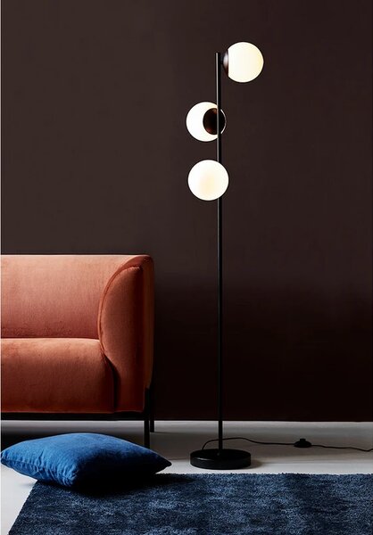 Nordlux - Lilly Stojací Lampa Black/Opal