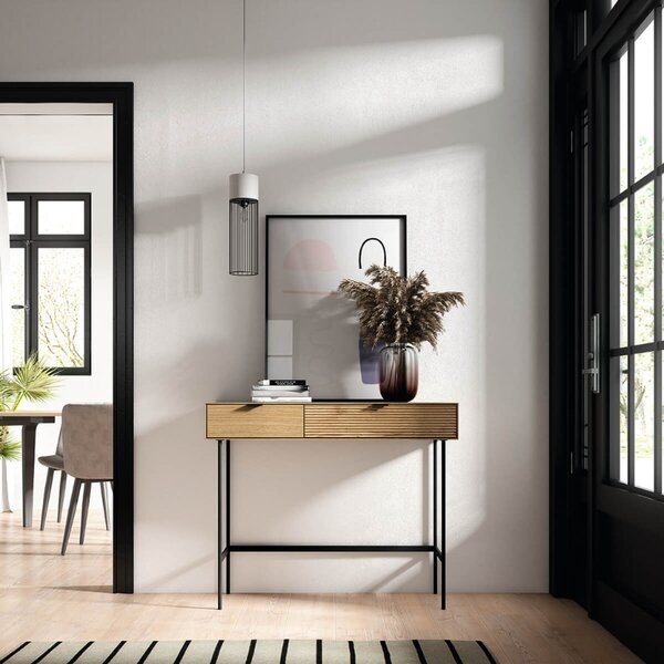 Dubový toaletní stolek Somcasa Tulsa 100 x 35 cm